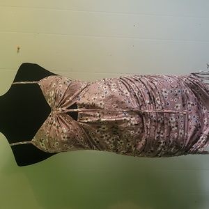 Shein Pink Floral Dress in Size Small